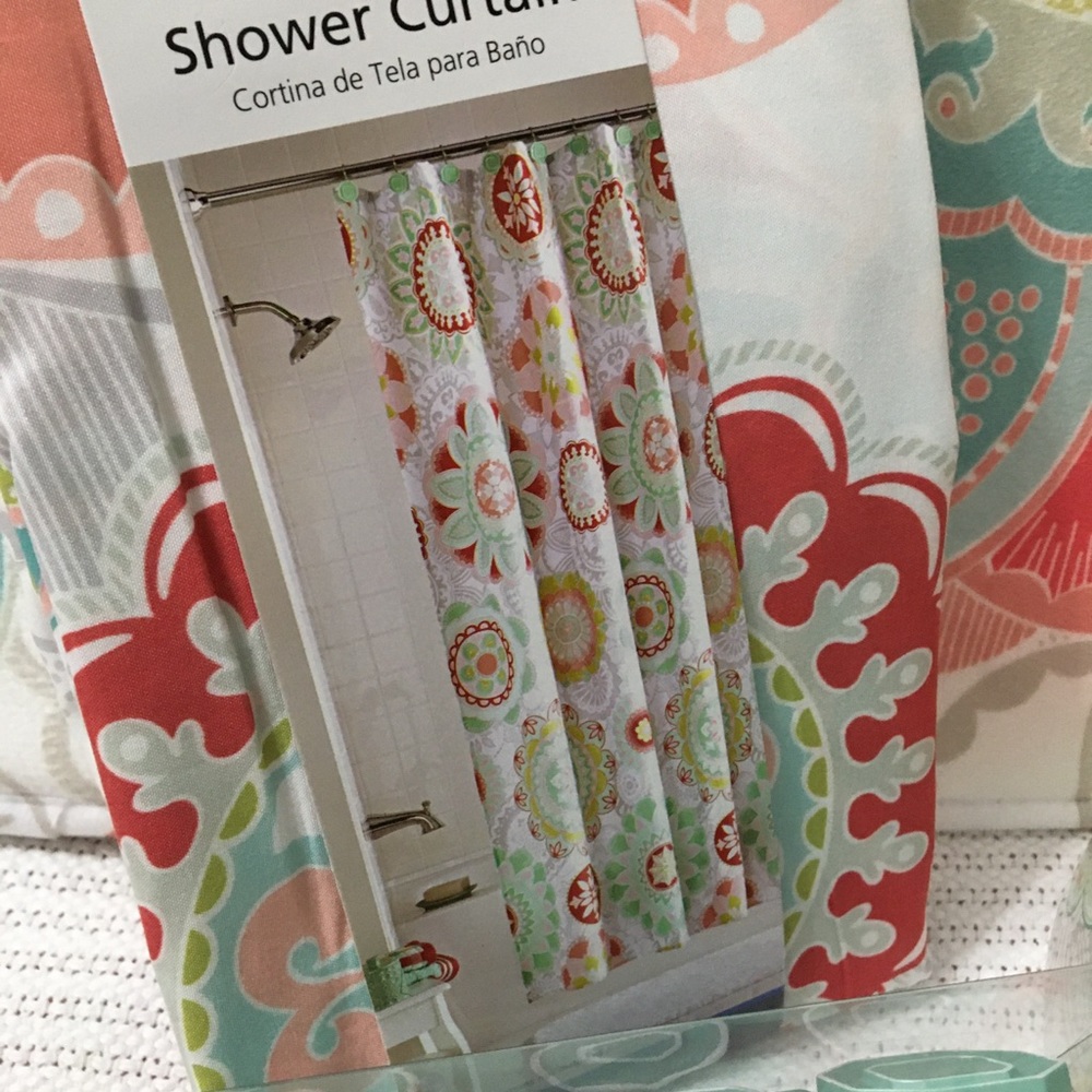 Groovy Medallion Shower curtain